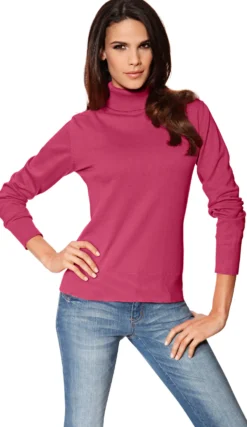Rollkragenpullover in Feinstrick-Qualität