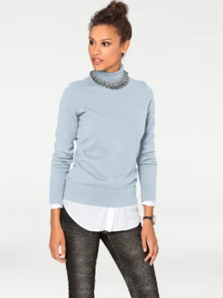 Rollkragenpullover in Feinstrick-Qualität