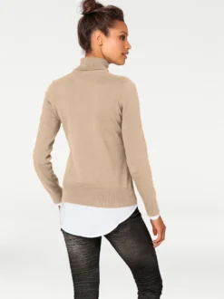 Rollkragenpullover in Feinstrick-Qualität