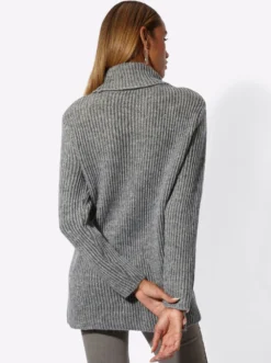 Rollkragenpullover mit Farbverlauf