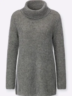 Rollkragenpullover mit Farbverlauf