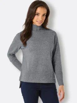Rollkragenpullover mit 10% Kaschmir
