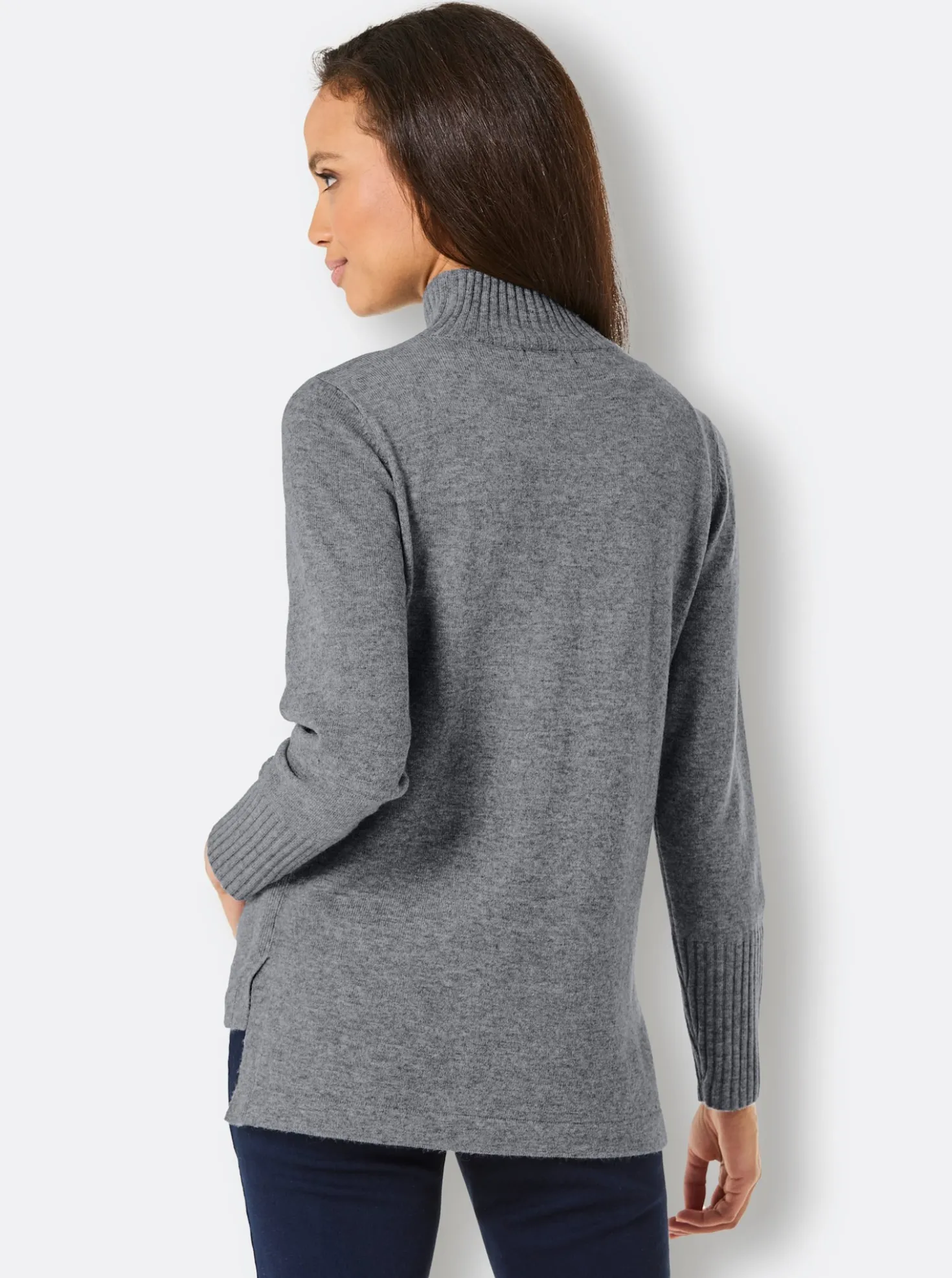 Rollkragenpullover mit 10% Kaschmir