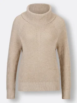Rollkragenpullover mit Raglan-Ärmel