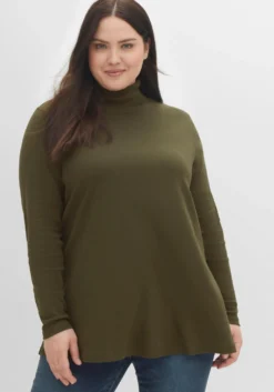 Rollkragenshirt in A-Linie
