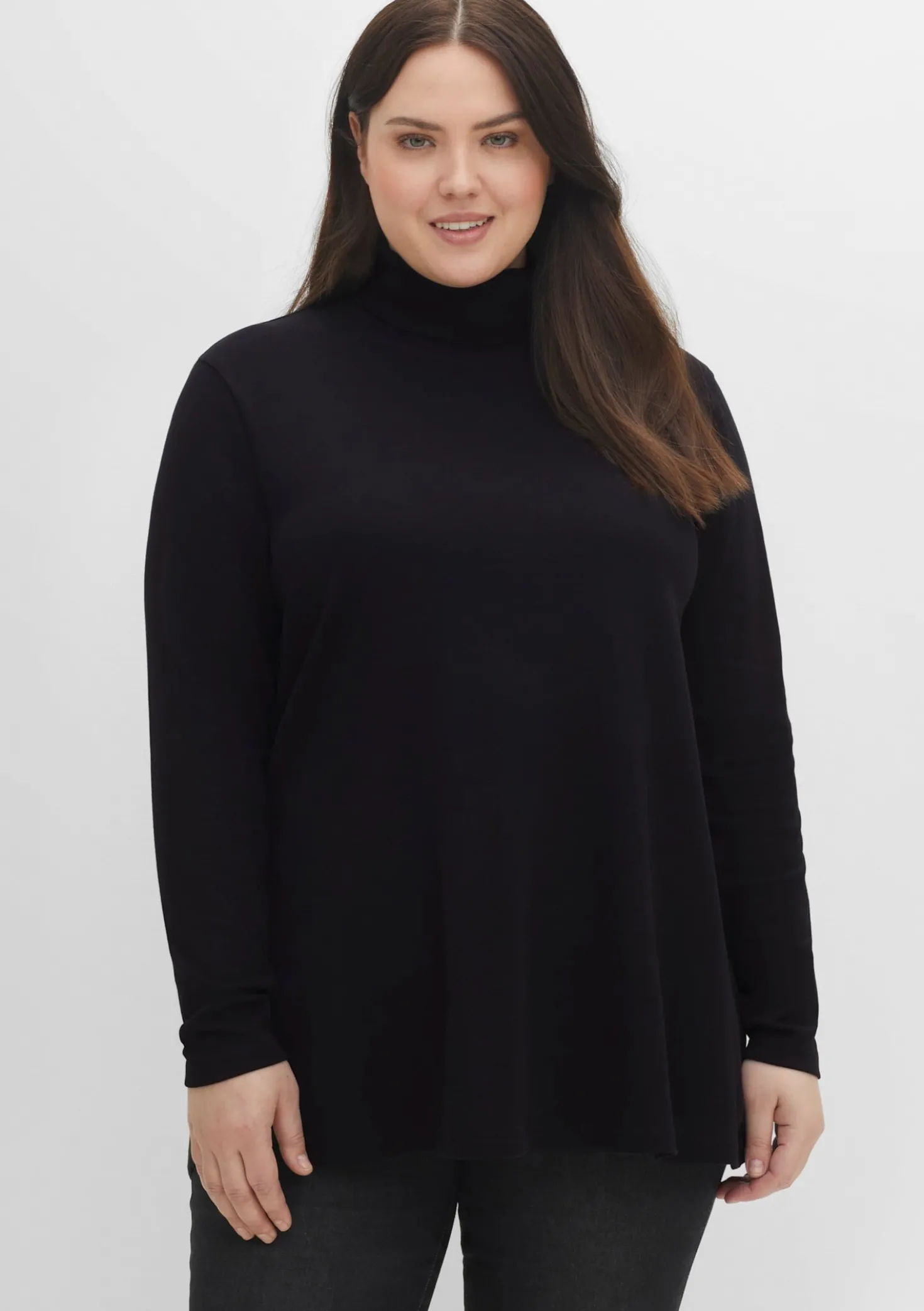 Rollkragenshirt in A-Linie