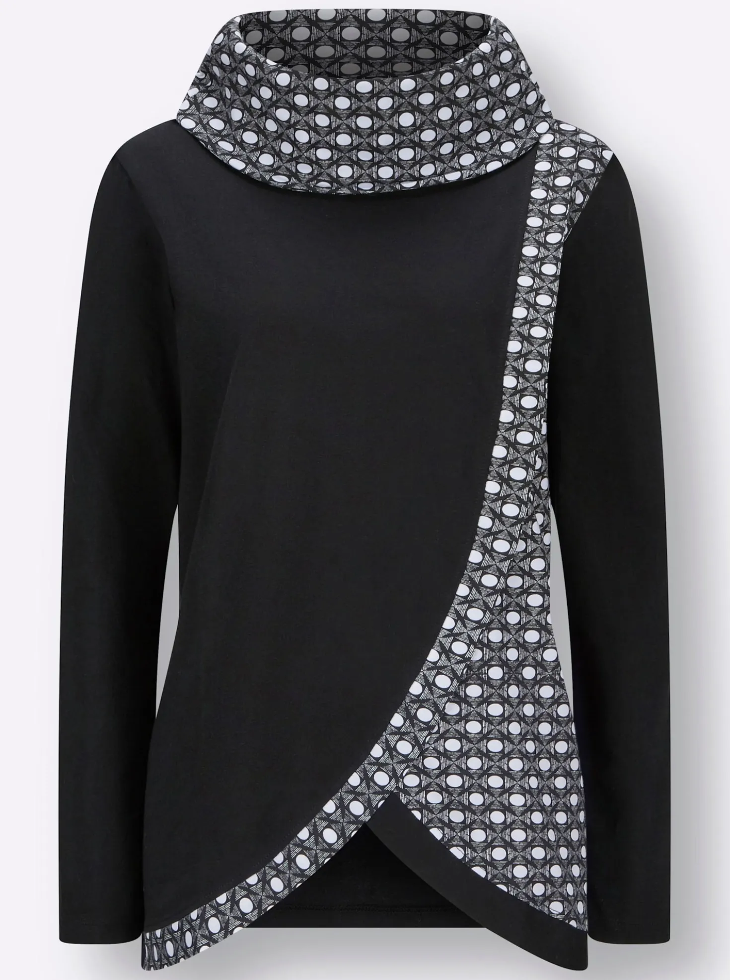 Rollkragenshirt mit Lagen-Optik