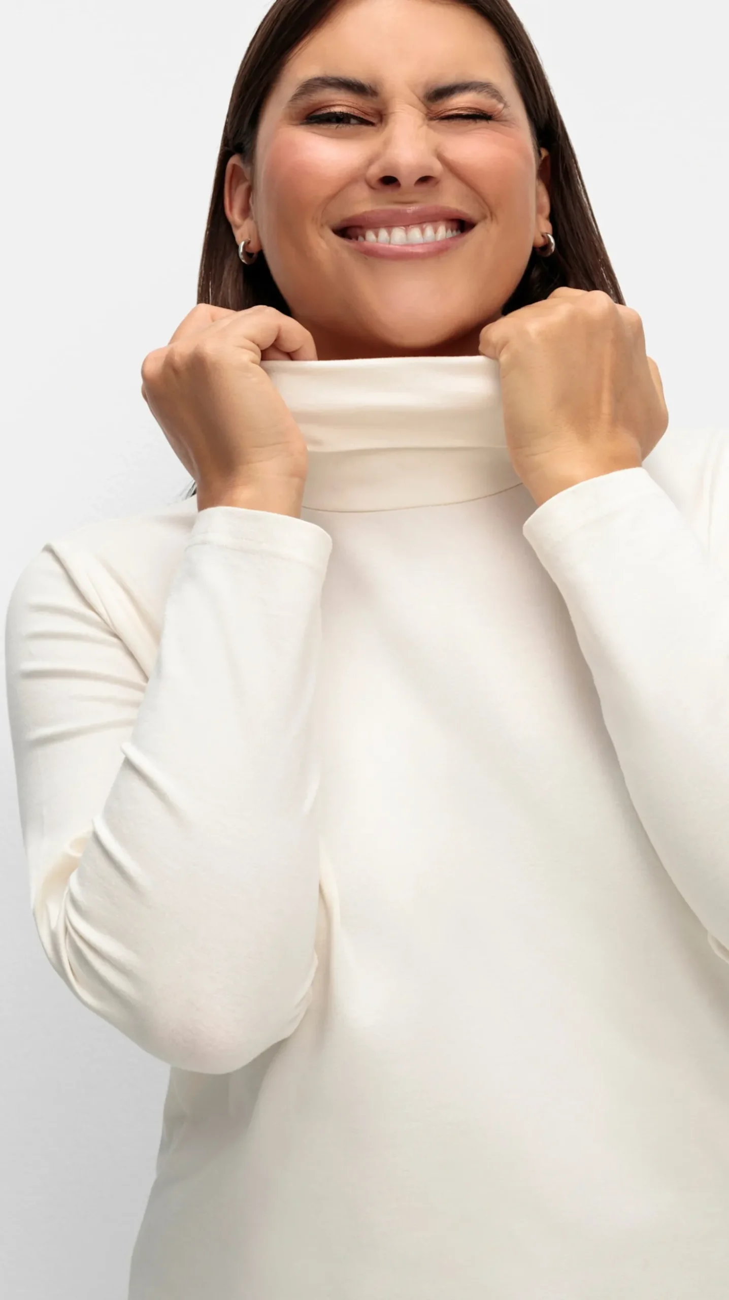 Rollkragenshirt mit langen Ärmeln