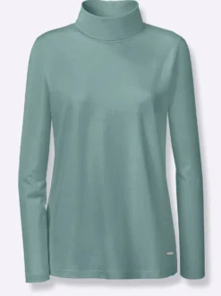Rollkragenshirt mit langen Ärmeln