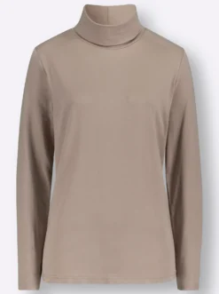 Rollkragenshirt mit langen Ärmeln