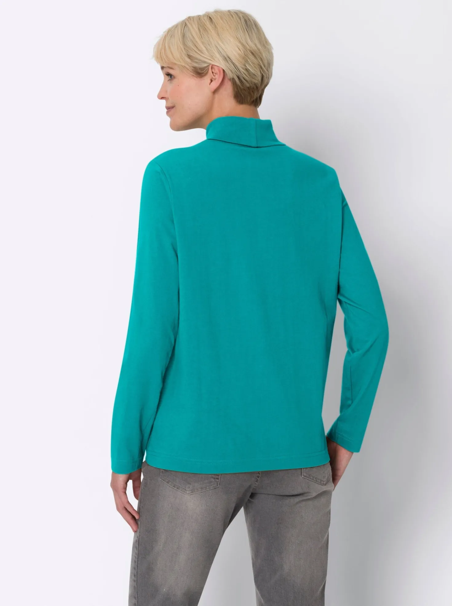 Rollkragenshirt mit langen Ärmeln