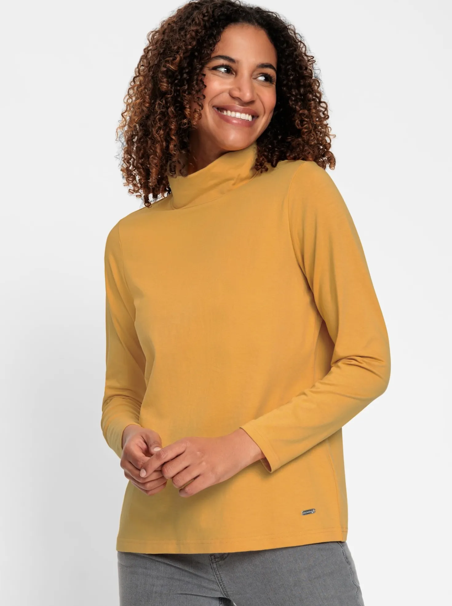 Rollkragenshirt mit langen Ärmeln