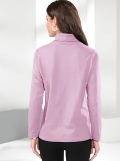 Rollkragenshirt mit langen Ärmeln