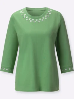 Rundhalsshirt aus reiner Baumwolle