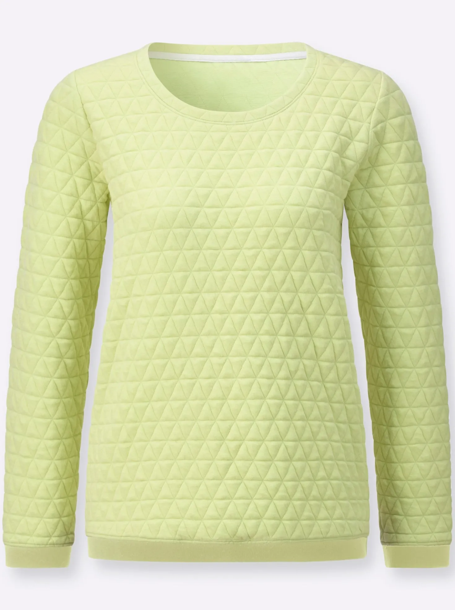 Rundhalsshirt im Jacquard-Muster