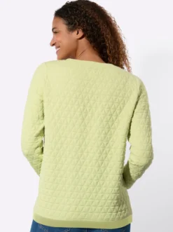 Rundhalsshirt im Jacquard-Muster