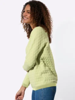 Rundhalsshirt im Jacquard-Muster