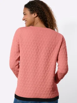 Rundhalsshirt im Jacquard-Muster