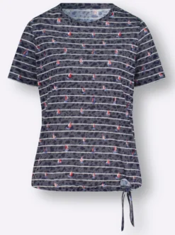 Rundhalsshirt in Ausbrenner-Qualität