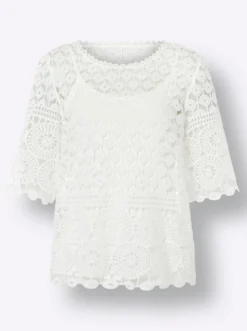 Rundhalsshirt inklusive passendem Top