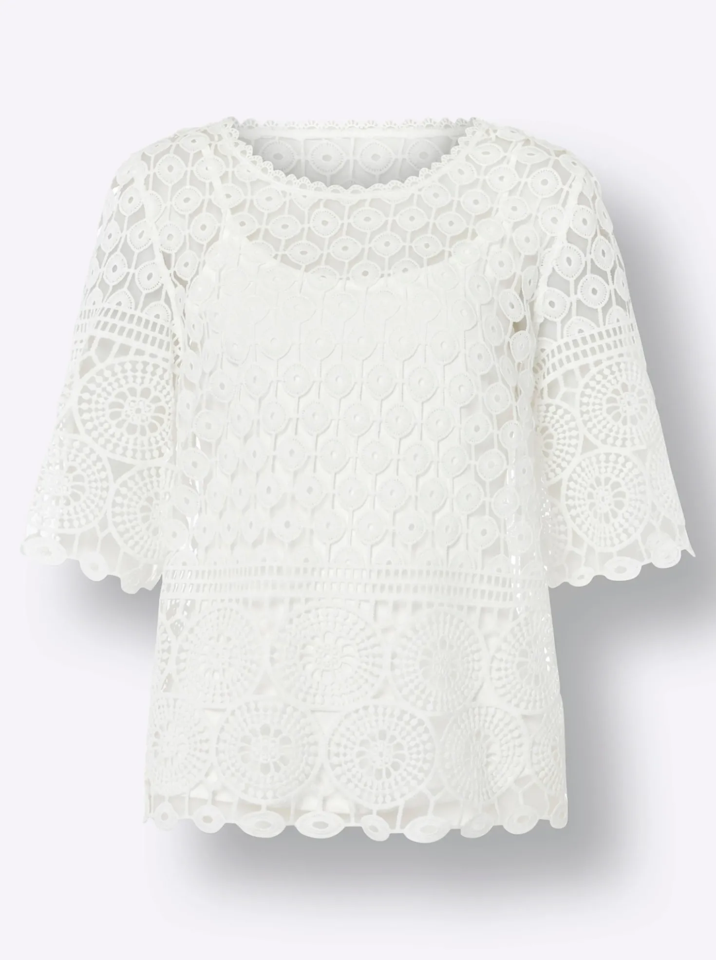 Rundhalsshirt inklusive passendem Top