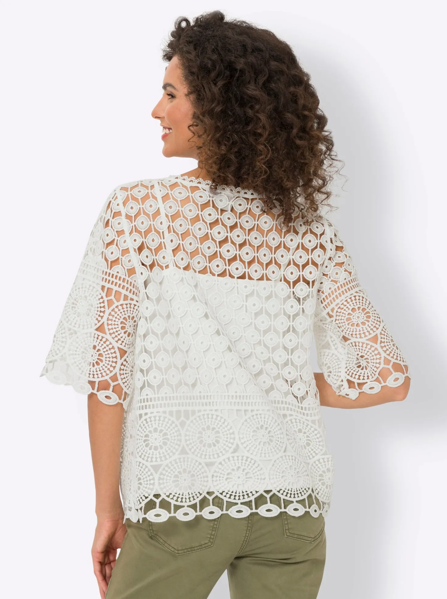 Rundhalsshirt inklusive passendem Top