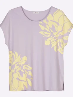 Rundhalsshirt mit Blütenprint