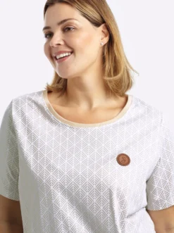 Rundhalsshirt mit elastischem Tunnelzug