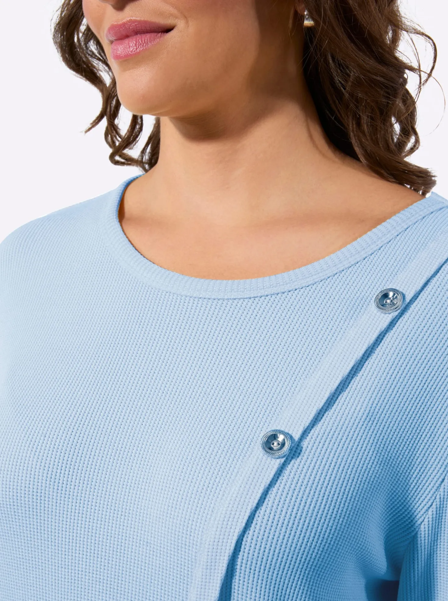 Rundhalsshirt mit langen Ärmeln