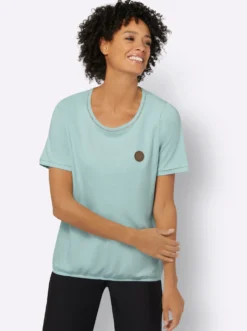 Rundhalsshirt mit Leiterspitze