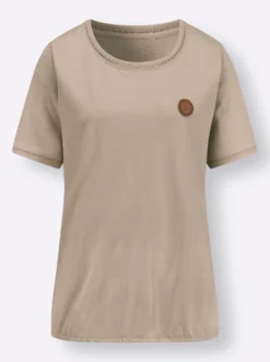 Rundhalsshirt mit Leiterspitze