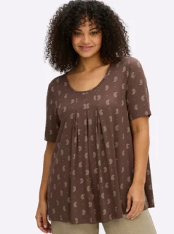 Rundhalsshirt mit Paisleyprint