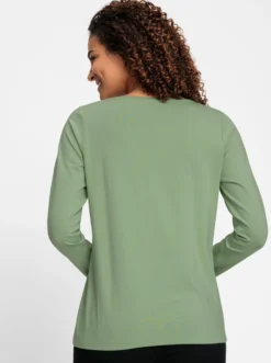Rundhalsshirt mit zertifizierter Baumwolle