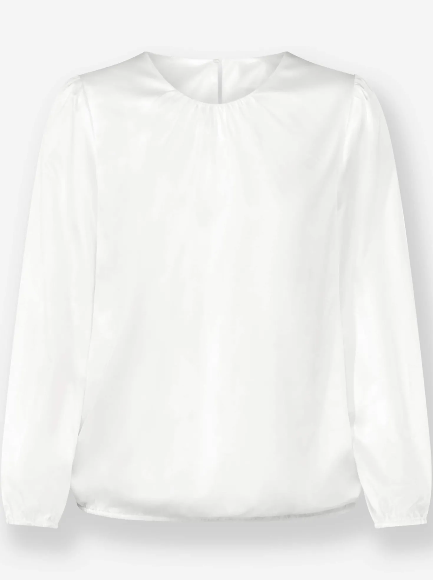 Satinbluse mit Raffungen