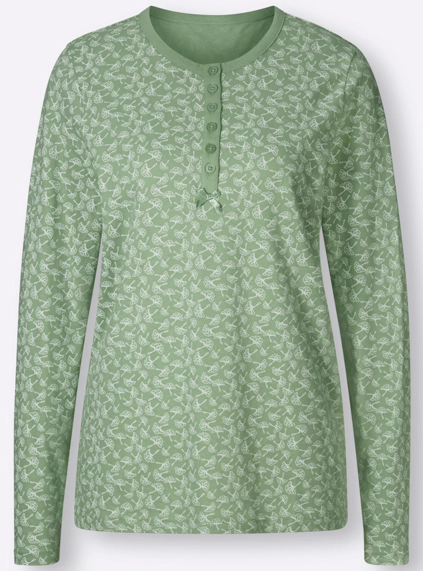 Schlafanzug mit Blätterprint