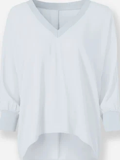 Schlupfbluse mit Fledermausärmel