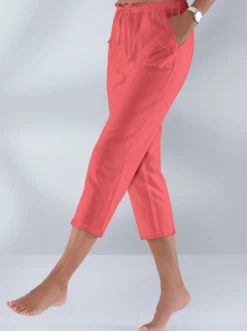 Schlupfhose aus bügelarmer Strukturware