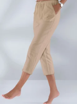 Schlupfhose aus bügelarmer Strukturware