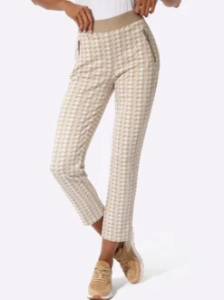 Schlupfhose im Jacquard-Jersey