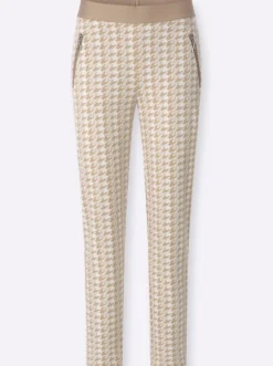 Schlupfhose im Jacquard-Jersey