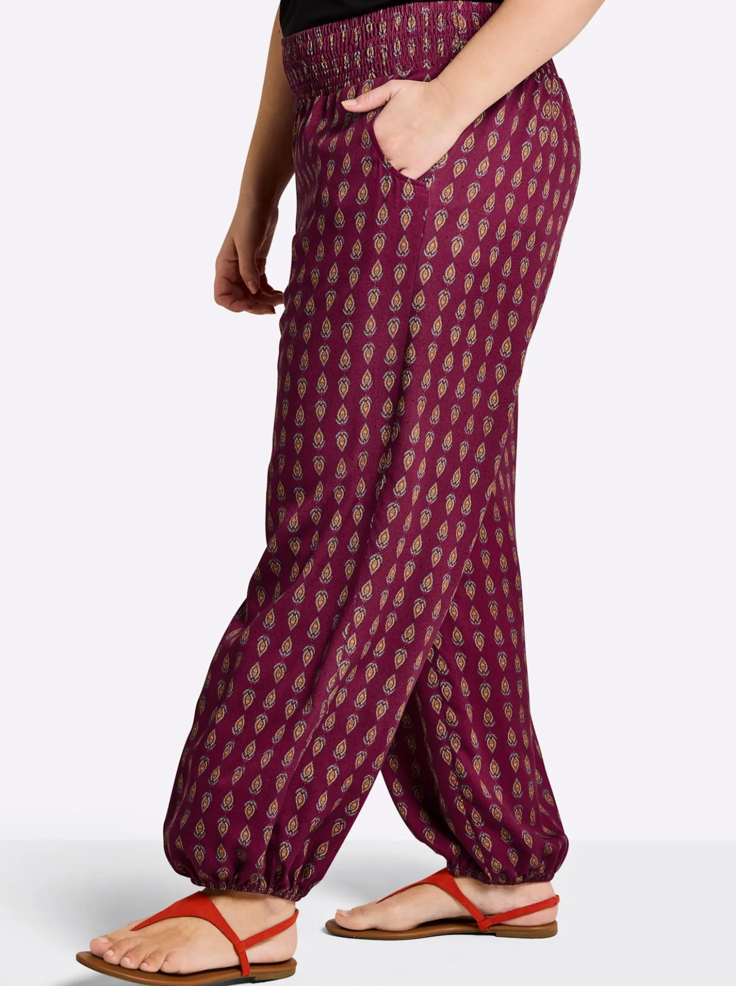 Schlupfhose mit Alloverprint