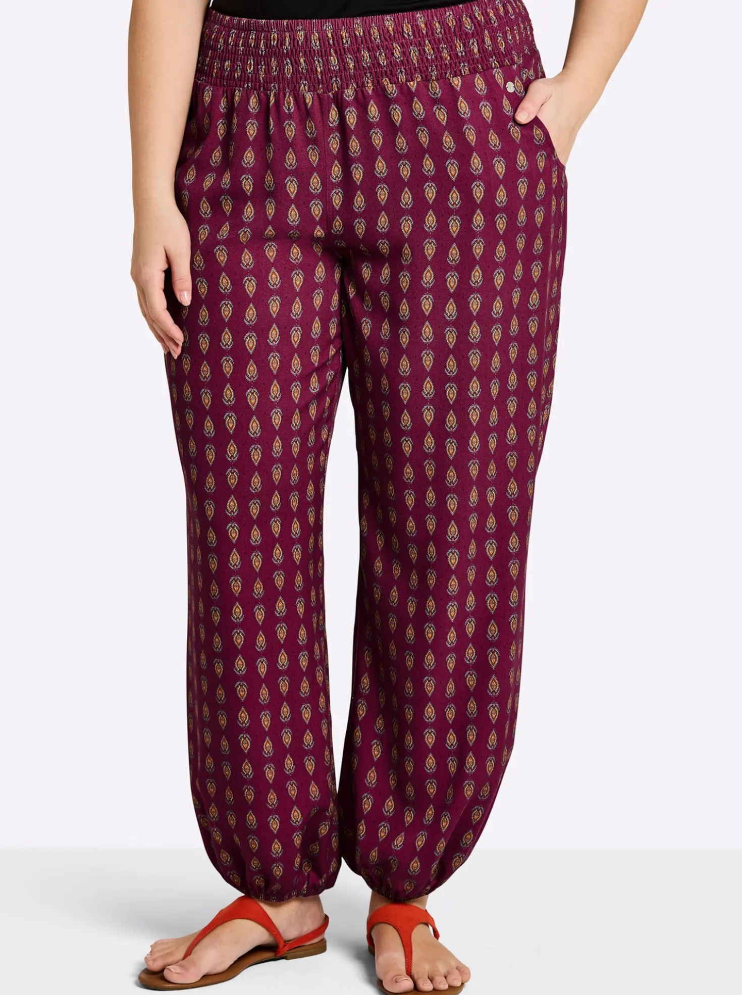 Schlupfhose mit Alloverprint