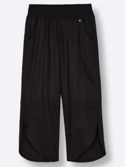 Schlupfhose mit asymmetrischem Saum