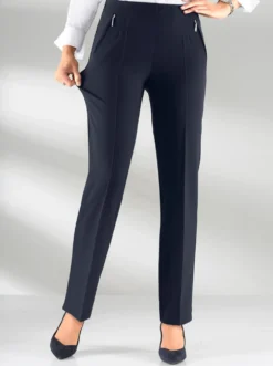 Schlupfhose mit Bügelfalten