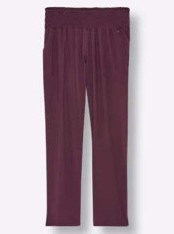 Schlupfhose mit breitem Smokbund, weite Form