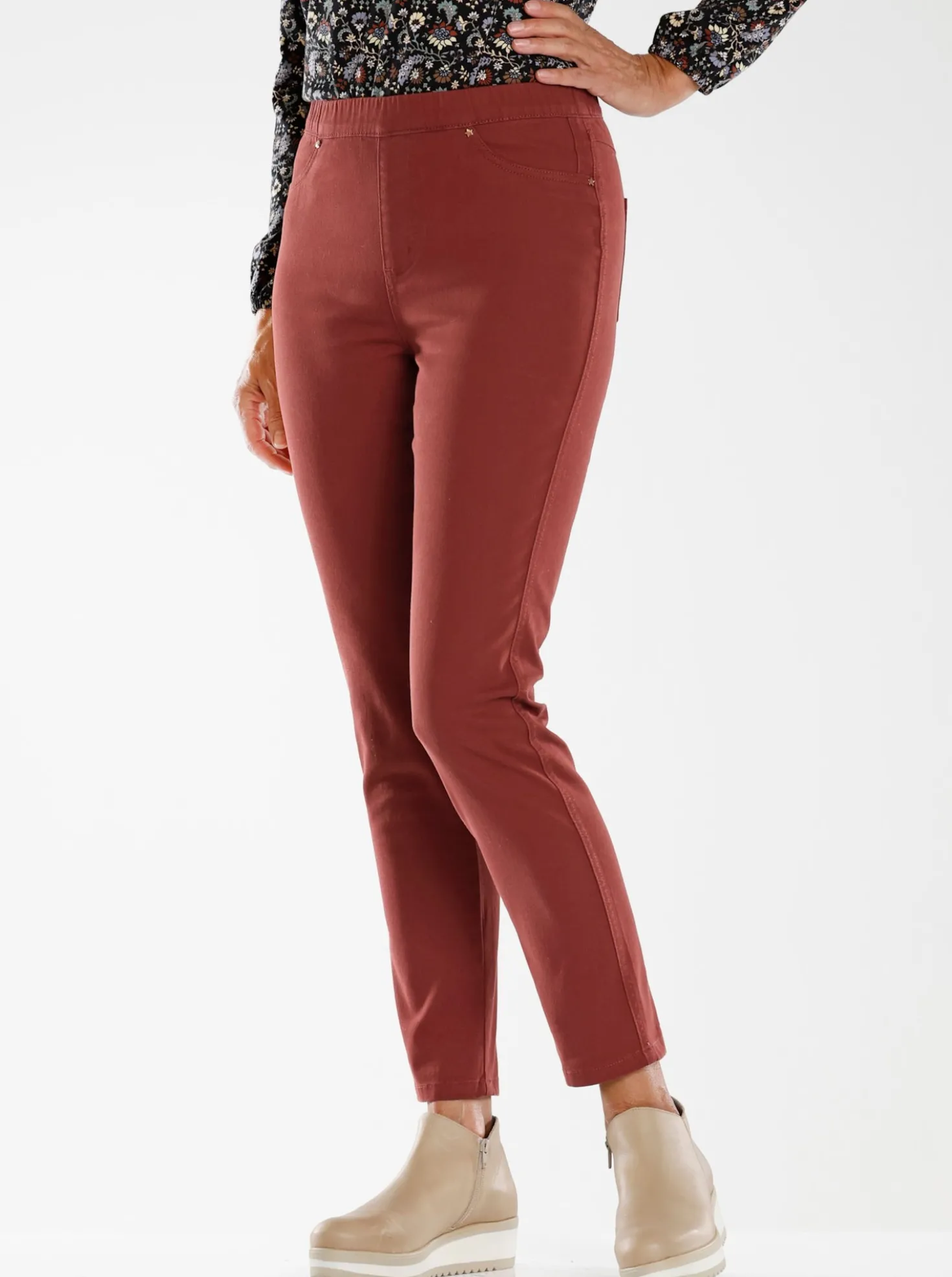 Schlupfhose mit elastischem Bund