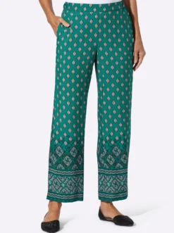 Schlupfhose mit Ethno-Dessin