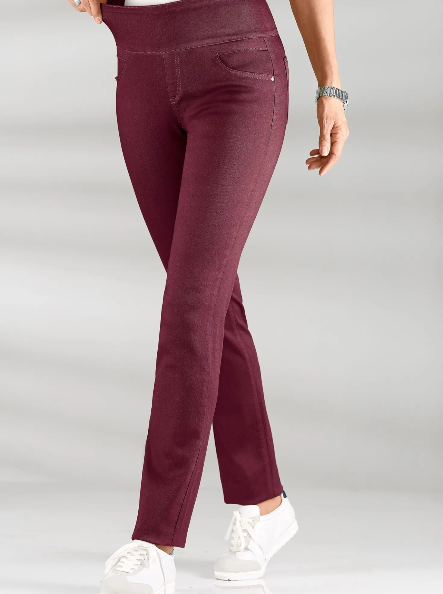 Schlupfhose mit hohem Dehnbund