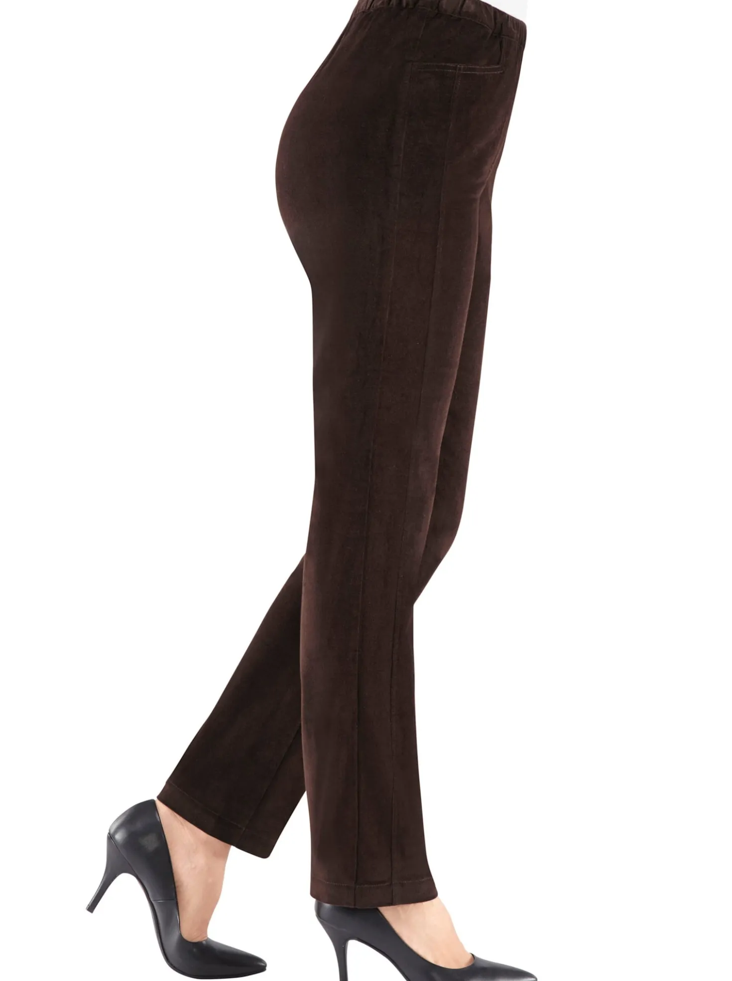 Schlupfhose mit optisch streckender Ziernaht