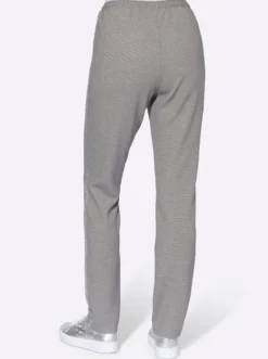 Schlupfhose mit silberfarbenen Galonstreifen